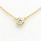バイザヤード0.2ct ネックレス K18 イエローゴールド