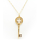 鍵モチーフ ネックレス K18 イエローゴールド